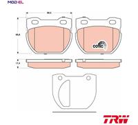 TRW Rear Brake Pad Set GDB1666 – For Land Rover Defender 2.2 (Aug 2011–Aug 2016)