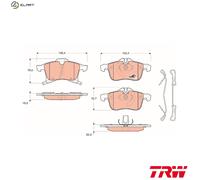 TRW Brake Pads GDB1668