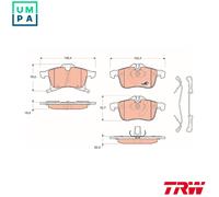 TRW Brake Pads GDB1668