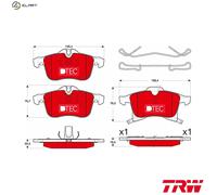 Brake pads GDB1668DTE TRW for OPEL MERIVA A MPV ASTRA H Estate ASTRA H Van ADAM