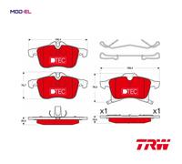 BRAKE PAD SET DISC BRAKE GDB1668DTE FOR HOLDEN ASTRA/SPORTSBACK/Convertible 1.4L