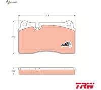 BRAKE PAD SET DISC BRAKE GDB1670 FOR VW BHL/BHK 3.6L 6cyl TOUAREG
