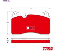 TRW GDB1670DTE Brake pad set