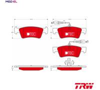 BRAKE PAD SET DISC BRAKE GDB1672DTE FOR VW BPE/BAC/BPD/BLK 2.5L 5cyl TOUAREG
