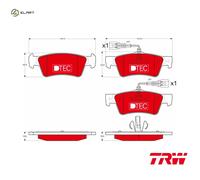 BRAKE PAD SET DISC BRAKE GDB1672DTE FOR VW BPE/BAC/BPD/BLK 2.5L 5cyl TOUAREG