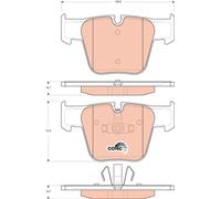 BRAKE PAD SET, DISC BRAKE GDB1674