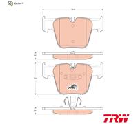 Brake pads GDB1674 TRW for MERCEDES-BENZ S-CLASS S-CLASS Coupe
