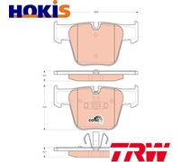 BRAKE PAD SET DISC BRAKE GDB1674 FOR MERCEDES-BENZ S-CLASS M 275.982 6.0L 12cyl
