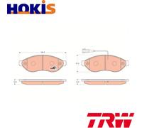 BRAKE PAD SET DISC BRAKE GDB1681 FOR FIAT DUCATO/Bus/Van/Platform/Chassis 2.3L