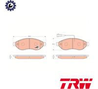 BRAKE PAD SET DISC BRAKE GDB1681 FOR FIAT DUCATO/Bus/Van/Platform/Chassis 2.3L