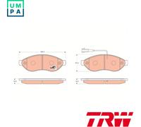 BRAKE PAD SET DISC BRAKE GDB1681 FOR FIAT DUCATO/Bus/Van/Platform/Chassis 2.3L
