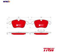 BRAKE PAD SET DISC BRAKE GDB1683DTE FOR LAND ROVER FORD MONDEO/IV/Turnier 2.2L