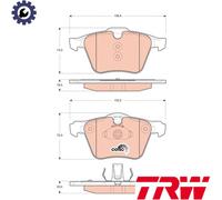 BRAKE PAD SET DISC BRAKE GDB1684 FOR VOLVO V60/Cross/Country S60/II XC70 S80