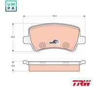 TRW GDB1685 Brake pad set