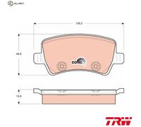 BRAKE PAD SET DISC BRAKE GDB1685 FOR VOLVO ASIA LAND ROVER RANGE/EVOQUE FORD
