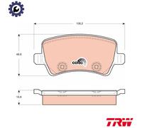 TRW GDB1685 Brake pad set
