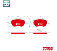 TRW Brake Pads GDB1687DTE – for Renault Megane II Sport Tourer / Megane I Grandtour