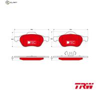 TRW Brake Pads GDB1687DTE – for Renault Megane II Sport Tourer / Megane I Grandtour