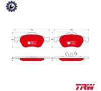TRW Brake Pads GDB1687DTE – for Renault Megane II Sport Tourer / Megane I Grandtour