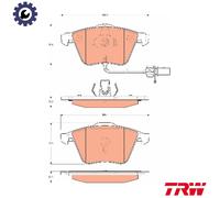 TRW Brake Pad Set GDB1689 – Disc Brake for Audi A3, A3 Sportback, S3, TT Roadster BMM 2.0L
