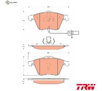 TRW Brake Pad Set GDB1689 – Disc Brake for Audi A3, A3 Sportback, S3, TT Roadster BMM 2.0L