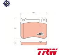 BRAKE PAD SET DISC BRAKE GDB1693 FOR MERCEDES-BENZ C-CLASS/T-Model CLK SLK 2.7L