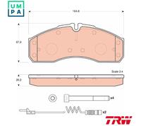 BRAKE PAD SET DISC BRAKE GDB1694 FOR MERCEDES-BENZ VARIO/Dump/Truck/Van 4.2L