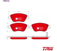 TRW GDB1700DTE Brake pad set