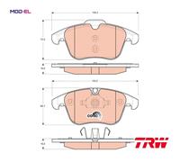 BRAKE PAD SET DISC BRAKE GDB1705 FOR FORD AUSTRALIA JAGUAR XJ/ESPORTIVO XK/8 XF
