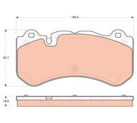 BRAKE PAD SET, DISC BRAKE GDB1710