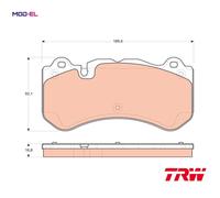 BRAKE PAD SET DISC BRAKE GDB1710 FOR MERCEDES-BENZ M 156.983 6.2L 8cyl SL 12cyl