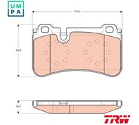 TRW Brake Pad Set GDB1711 - Disc Brake for Mercedes-Benz SL, CLS, W204/C204/S204