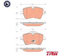 BRAKE PAD SET DISC BRAKE GDB1712 FOR MINI COUNTRYMAN/COOPER PACEMAN/HATCH 2.0L
