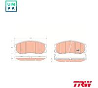 TRW Brake Pad Set GDB1715 – Front, Disc Brake, fits Opel & Chevrolet