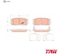TRW Brake Pad Set GDB1716 – Rear Disc for Opel Antara / Chevrolet Captiva