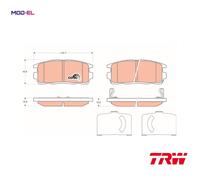 BRAKE PAD SET DISC BRAKE GDB1716 FOR HOLDEN CAPTIVA/Gen./5/II CHEVROLET 2.4L