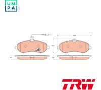 BRAKE PAD SET DISC BRAKE GDB1718 FOR PEUGEOT EXPERT/Platform/Chassis/Van/TEPEE