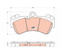 BRAKE PAD SET, DISC BRAKE GDB1720