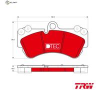 TRW GDB1720DTE Brake pad set