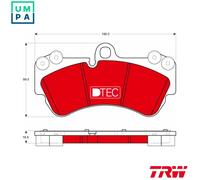 TRW GDB1720DTE Brake pad set