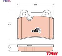 Brake pads GDB1722 TRW for VW TOUAREG