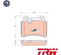 BRAKE PAD SET DISC BRAKE GDB1722 FOR VW TOUAREG CASB/BUN/CASC/CASA/CATA 3.0L