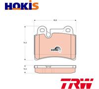 BRAKE PAD SET DISC BRAKE GDB1722 FOR VW TOUAREG CASB/BUN/CASC/CASA/CATA 3.0L