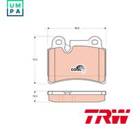 BRAKE PAD SET DISC BRAKE GDB1722 FOR VW TOUAREG CASB/BUN/CASC/CASA/CATA 3.0L