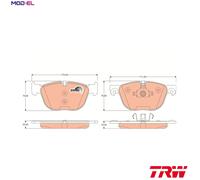 TRW Disc Brake Pad Set GDB1726 – Fits BMW X5/X6 (E70, F15, F85, F16, F86, E71)