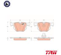 TRW GDB1727 Brake pad set