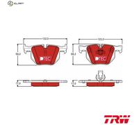 TRW Brake Pad Set GDB1727DTE for BMW 5/6 Series (E60/E61/E63)