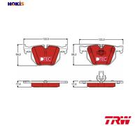 TRW GDB1727DTE Brake pad set