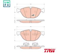 TRW Brake Pads GDB1728 – Disc Brake Set for BMW X5, X6