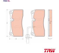 NEW DISC BRAKE PADS SET FOR AUDI R8 SPYDER 4S9 4SR CSPA DKAA DKAB CSPB TRW